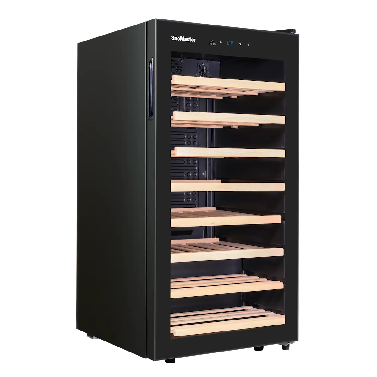 SnoMaster 28 Bottle Single Zone Wine Cooler - Black