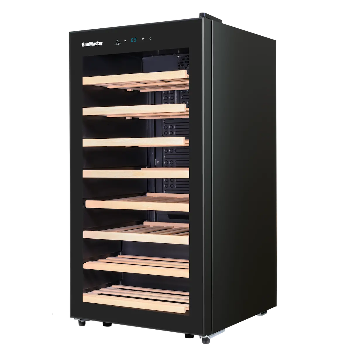 SnoMaster 28 Bottle Single Zone Wine Cooler - Black - Image 2