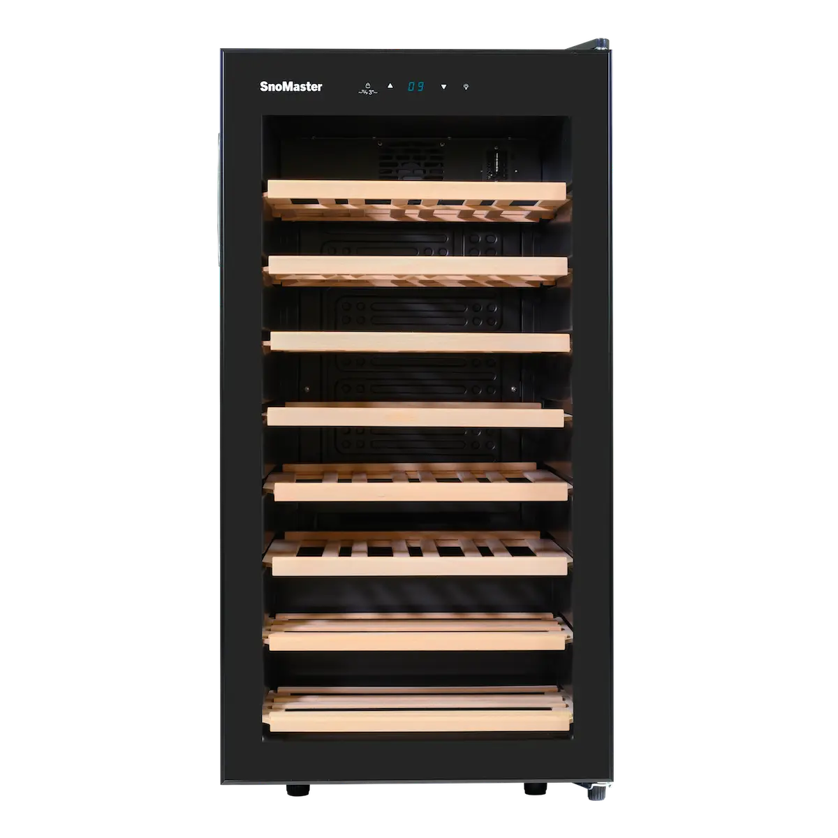 SnoMaster 28 Bottle Single Zone Wine Cooler - Black - Image 3