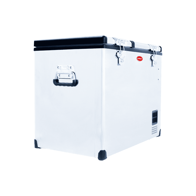 SnoMaster 72L Dual Compartment Mobile Fridge & Freezer AC/DC - Stainless Steel - Image 10