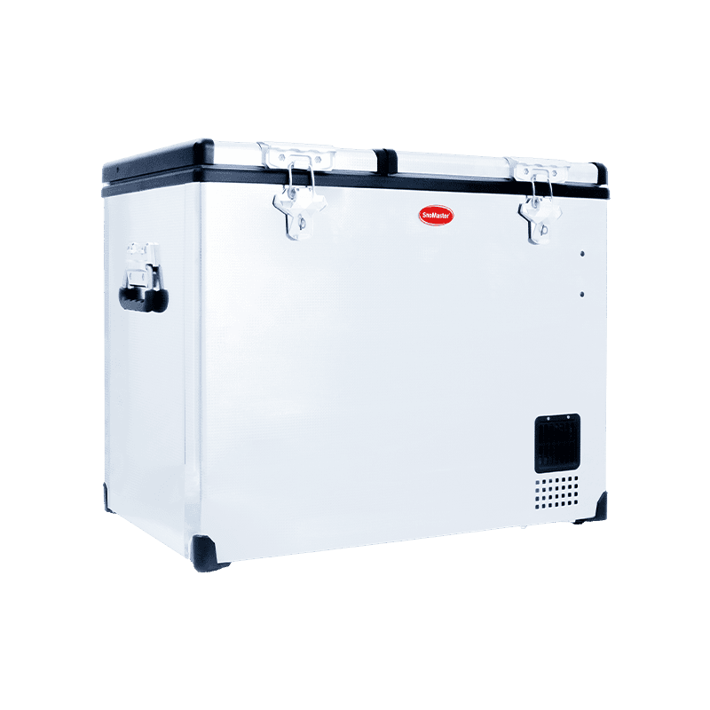 SnoMaster 72L Dual Compartment Mobile Fridge & Freezer AC/DC - Stainless Steel - Image 9