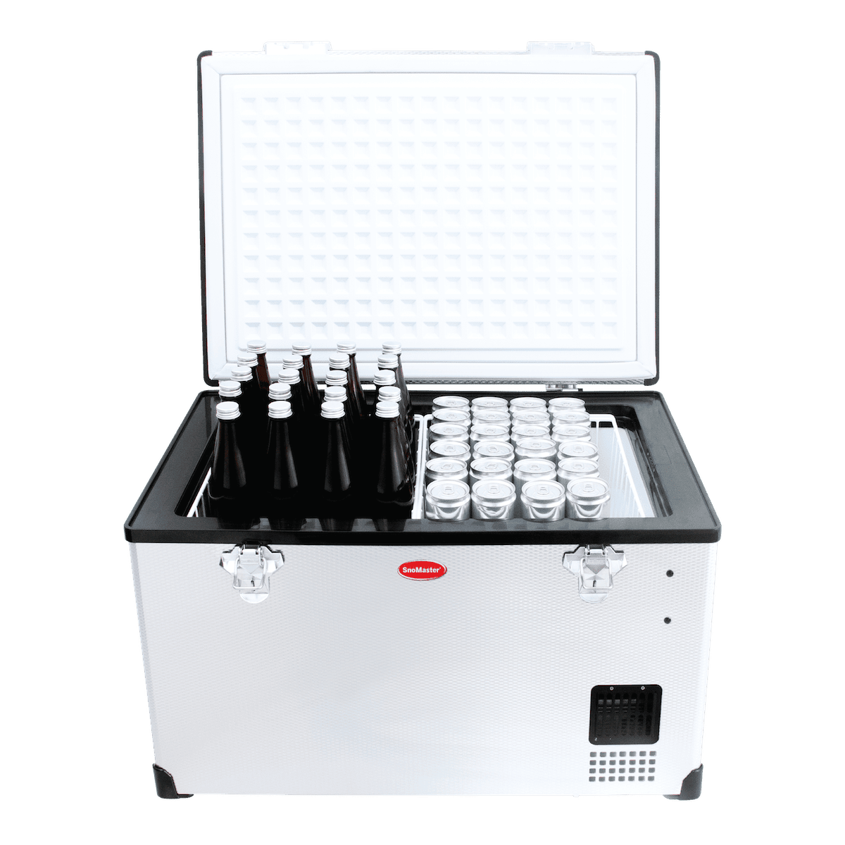 SnoMaster 65L Low Profile Single Compartment Mobile Fridge & Freezer AC/DC - Stainless Steel - Image 4