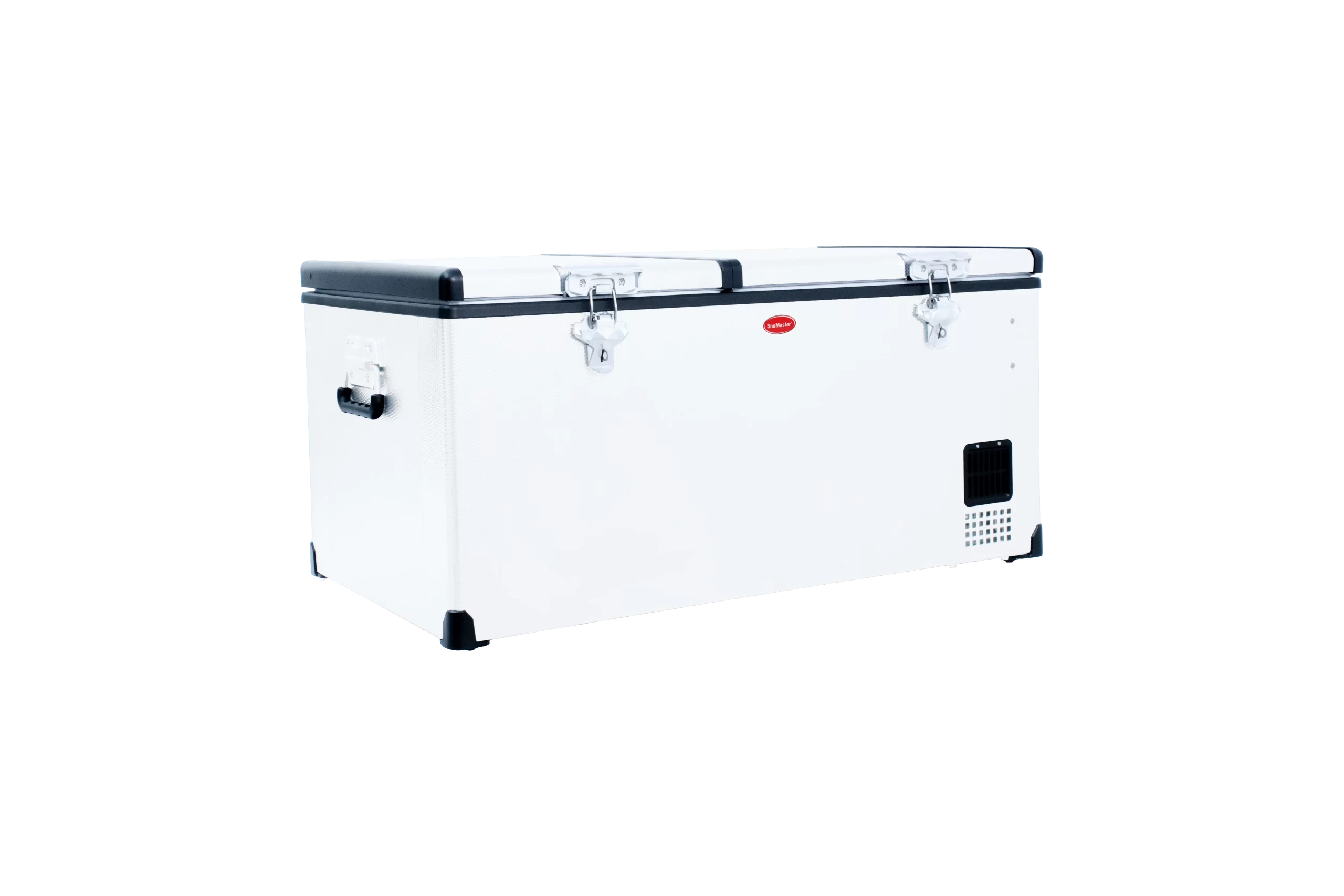 SnoMaster 92.5L Low Profile Dual Compartment Mobile Fridge & Freezer AC/DC - Stainless Steel - Image 4