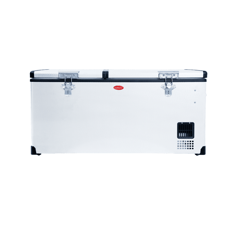 SnoMaster 92.5L Low Profile Dual Compartment Mobile Fridge & Freezer AC/DC - Stainless Steel - Image 8