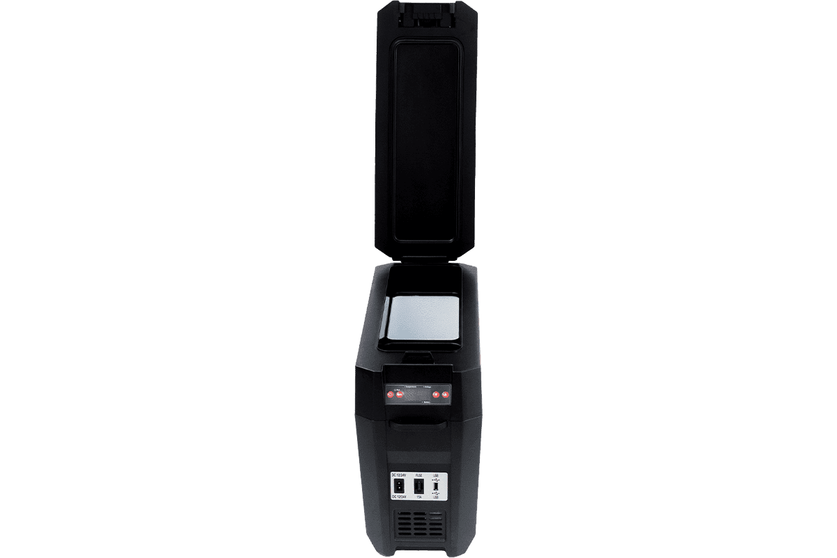 SnoMaster 12L Plastic Mobile Fridge & Freezer DC - Black - Image 2