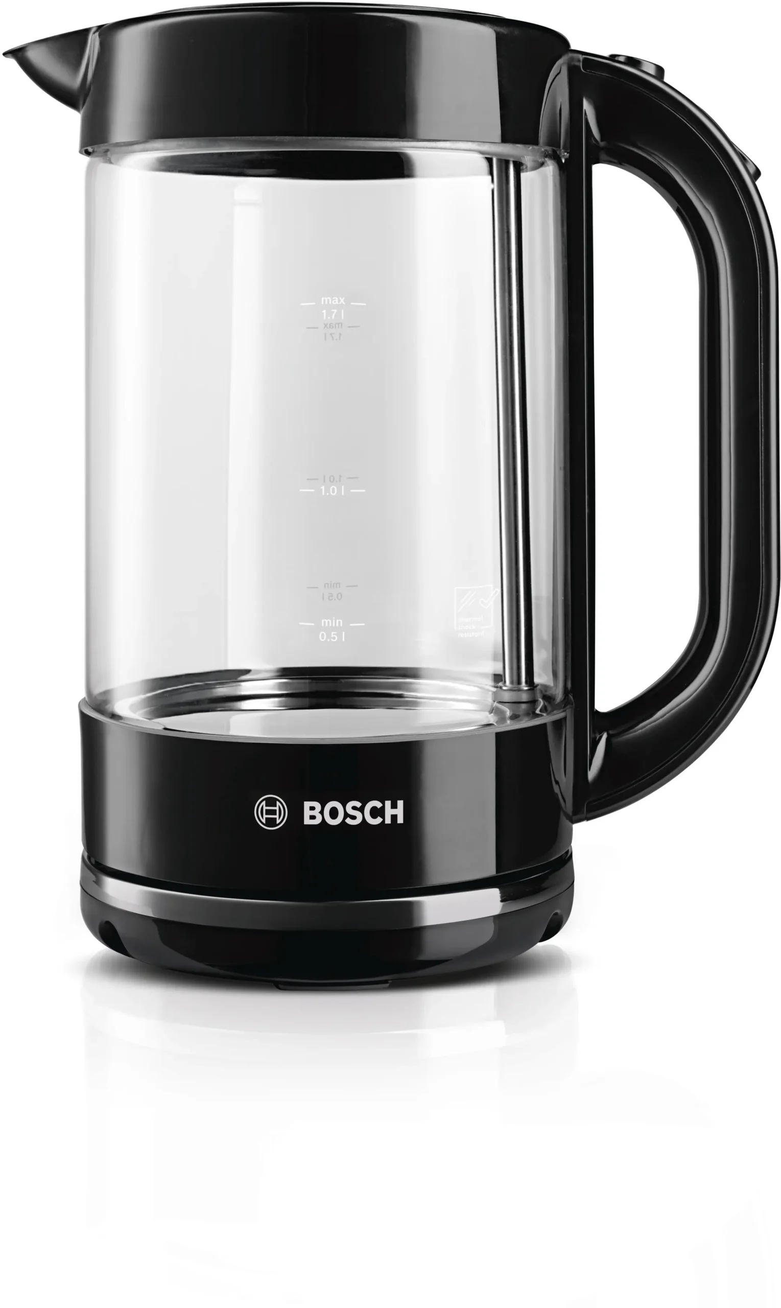 Bosch - Home Appliances TWK70B03 1.7L Glass Cordless Kettle