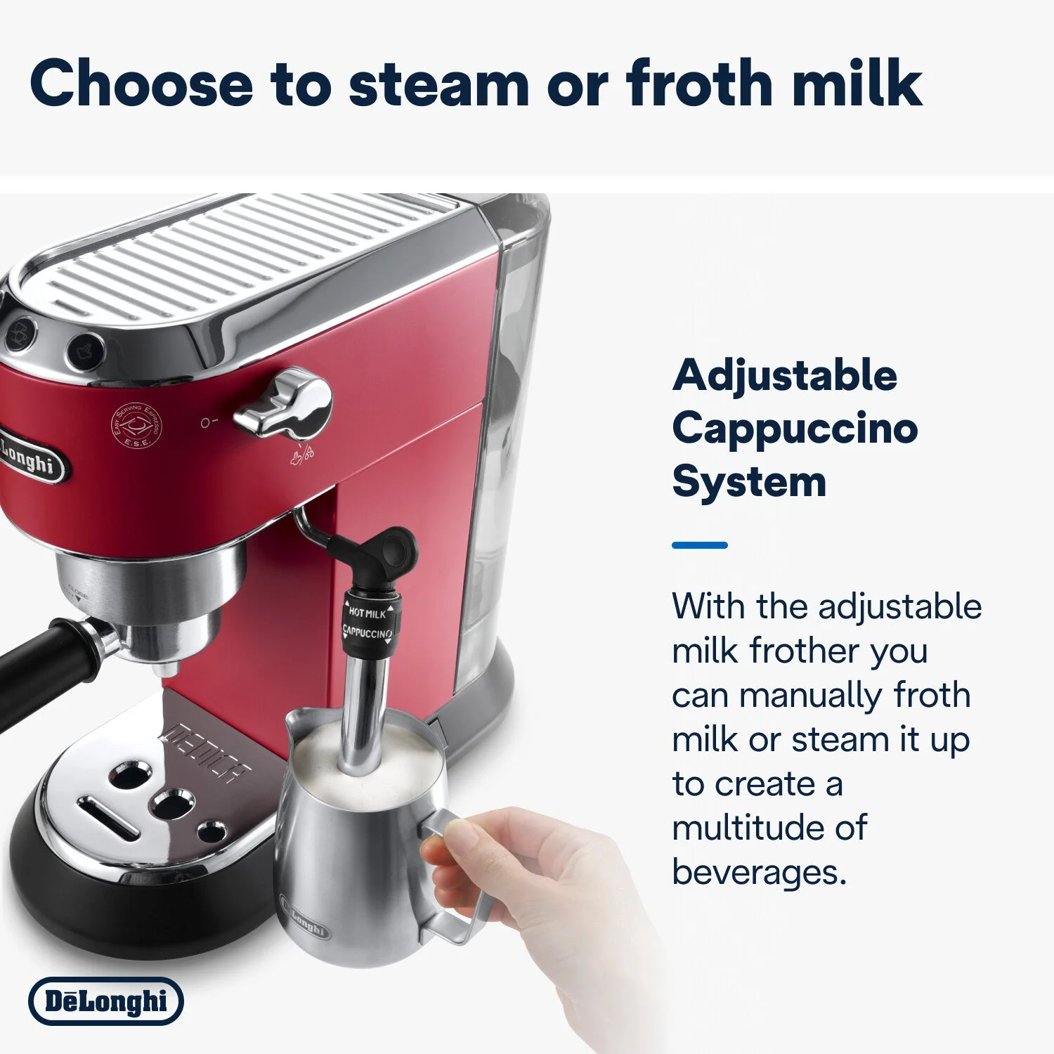 Delonghi ZA0132106271 Dedica Style - Matt Red - Image 7