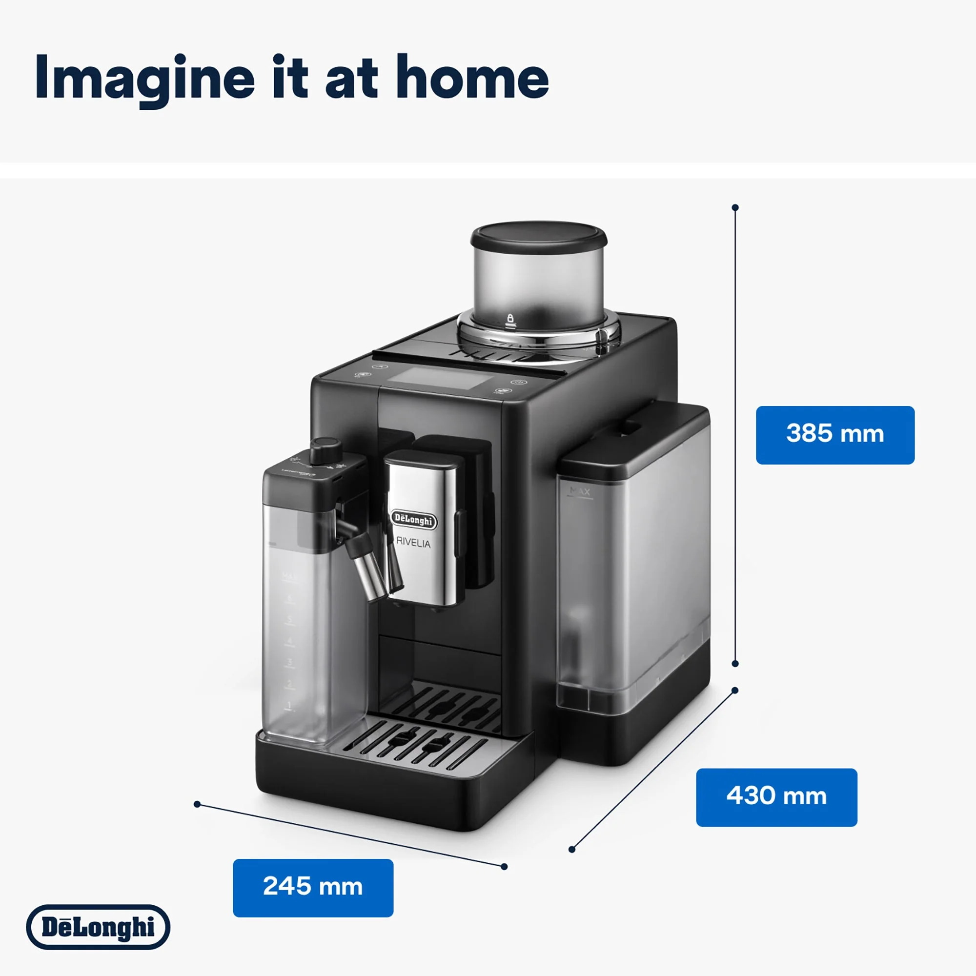 Delonghi EXAM440.55.B Rivelia Bean To Cup Coffee Machine Onyx Black - Image 2