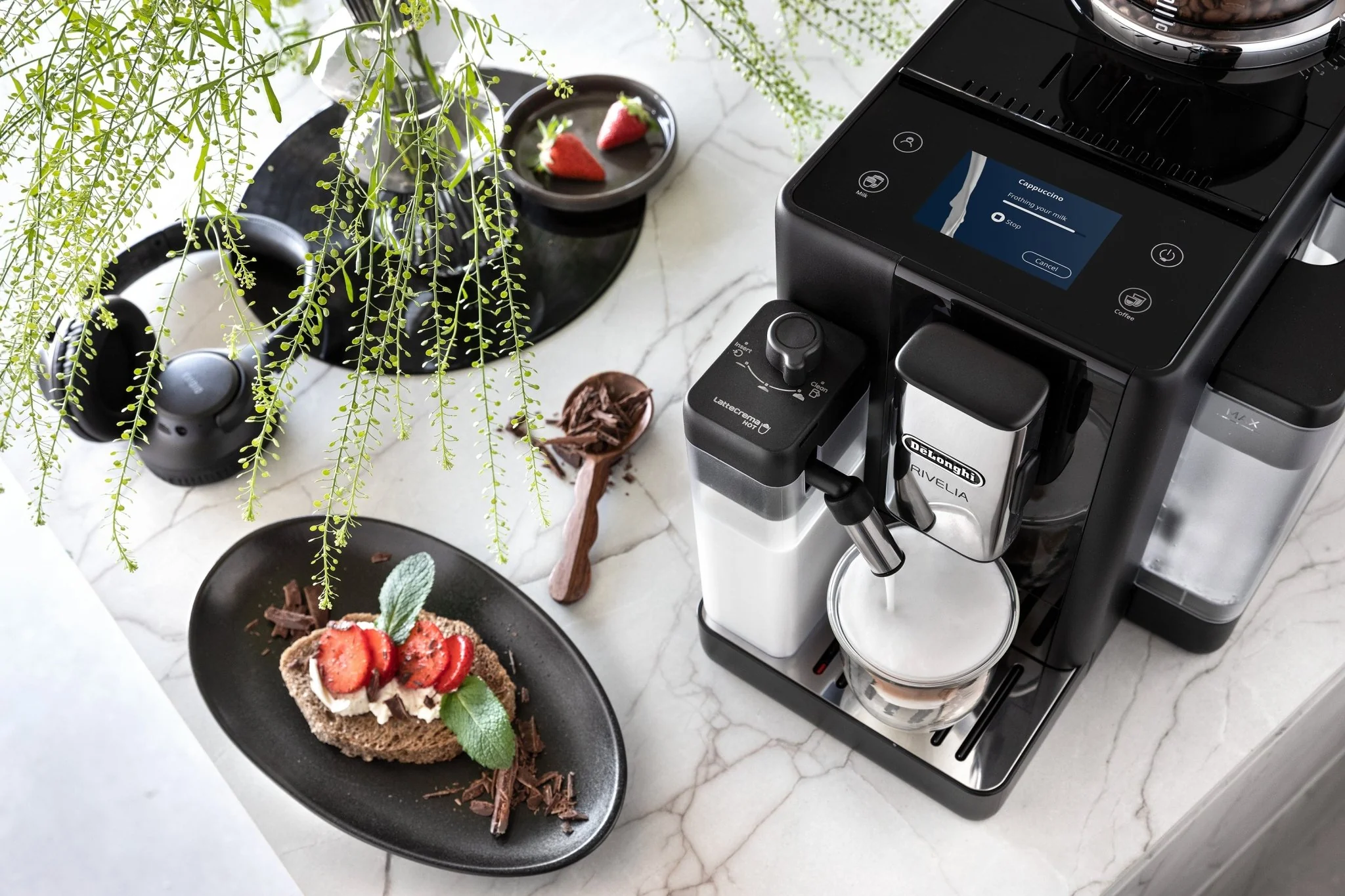 Delonghi EXAM440.55.B Rivelia Bean To Cup Coffee Machine Onyx Black - Image 9
