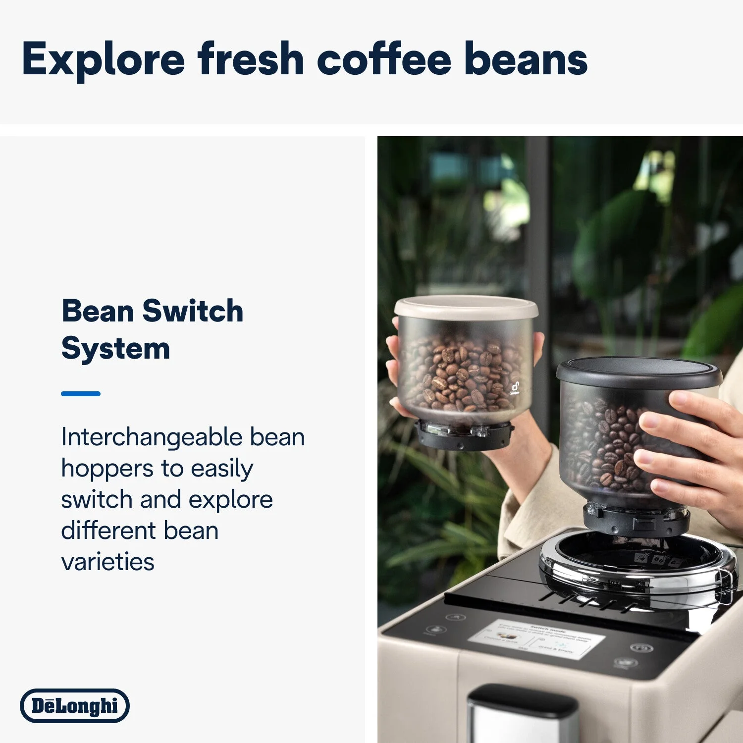 Delonghi EXAM440.55.BG Rivelia Bean to Cup Coffee Machine Sand Beige - Image 5