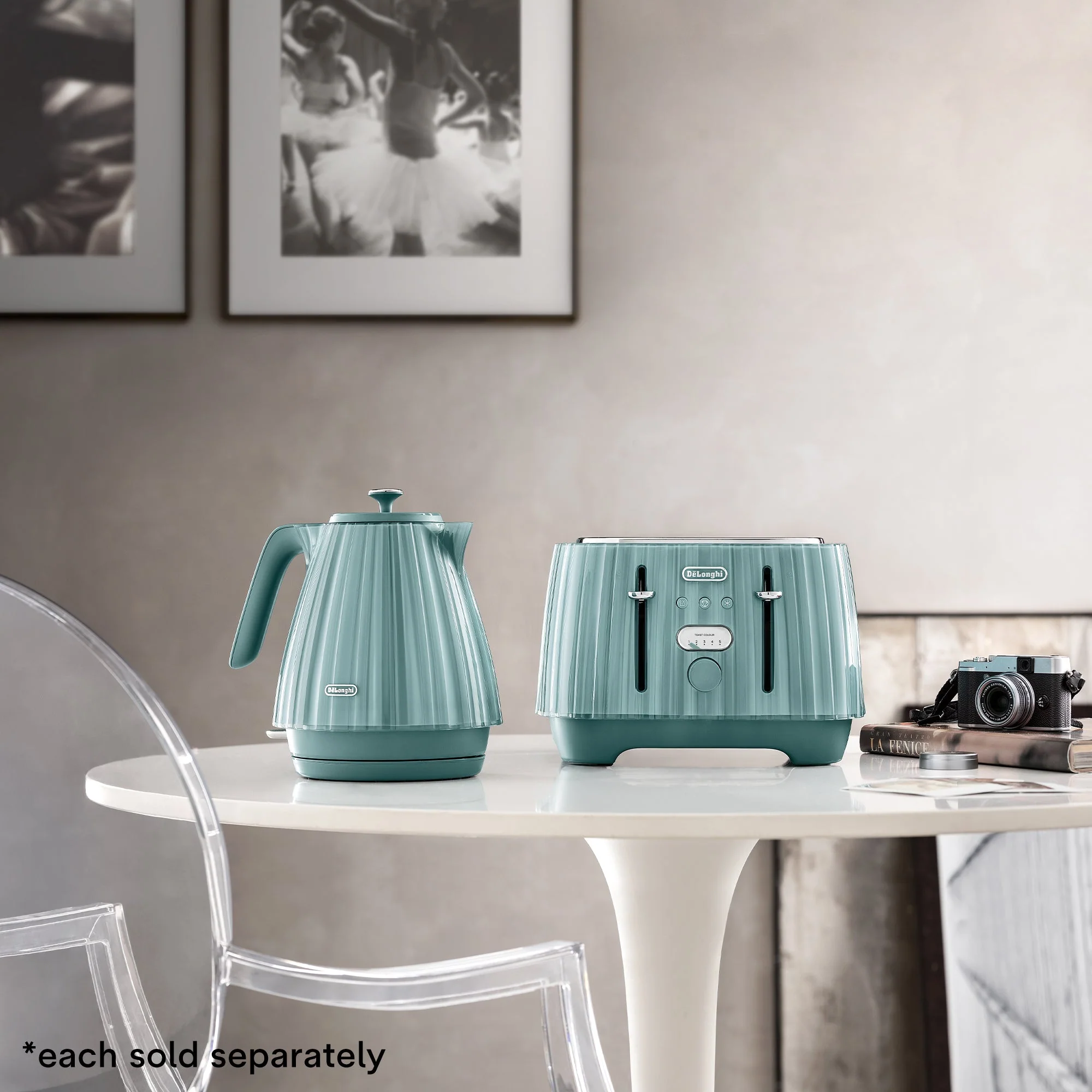 Delonghi KBD3001.GR Laguna Green Ballerina Kettle - Image 7