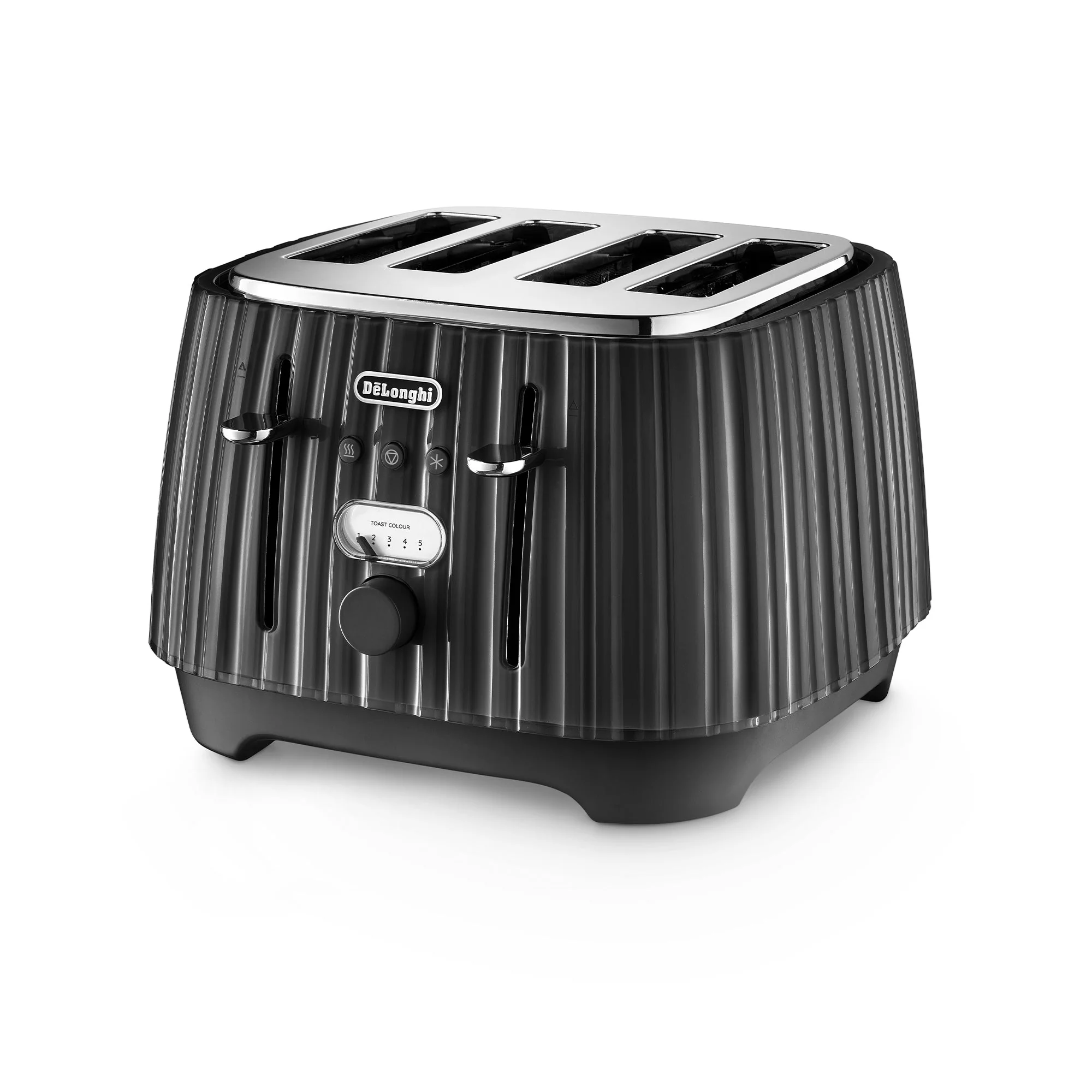 Delonghi CTD4003.BK Furnace Black Ballerina 4 Slice Toaster - Image 2