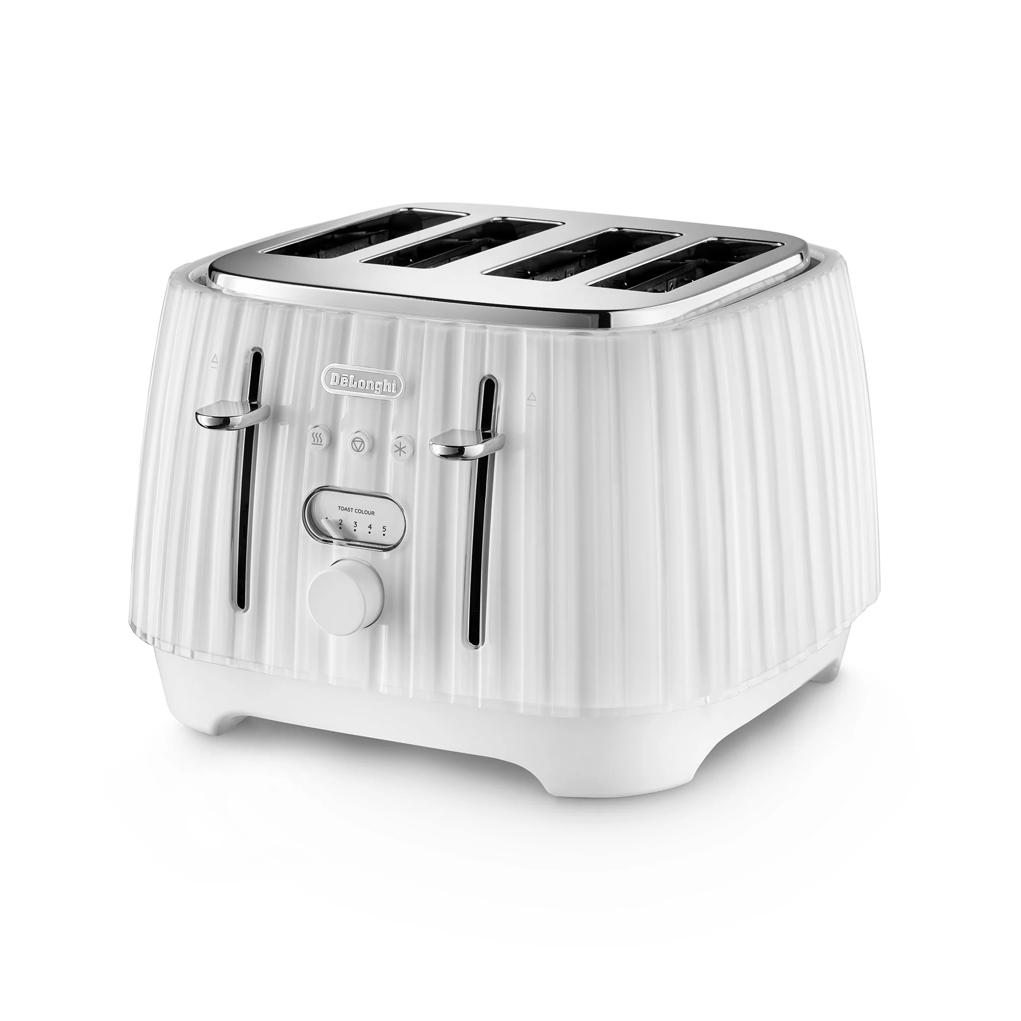 Delonghi CTD4003.W Furnace White Ballerina 4 Slice Toaster - Image 2