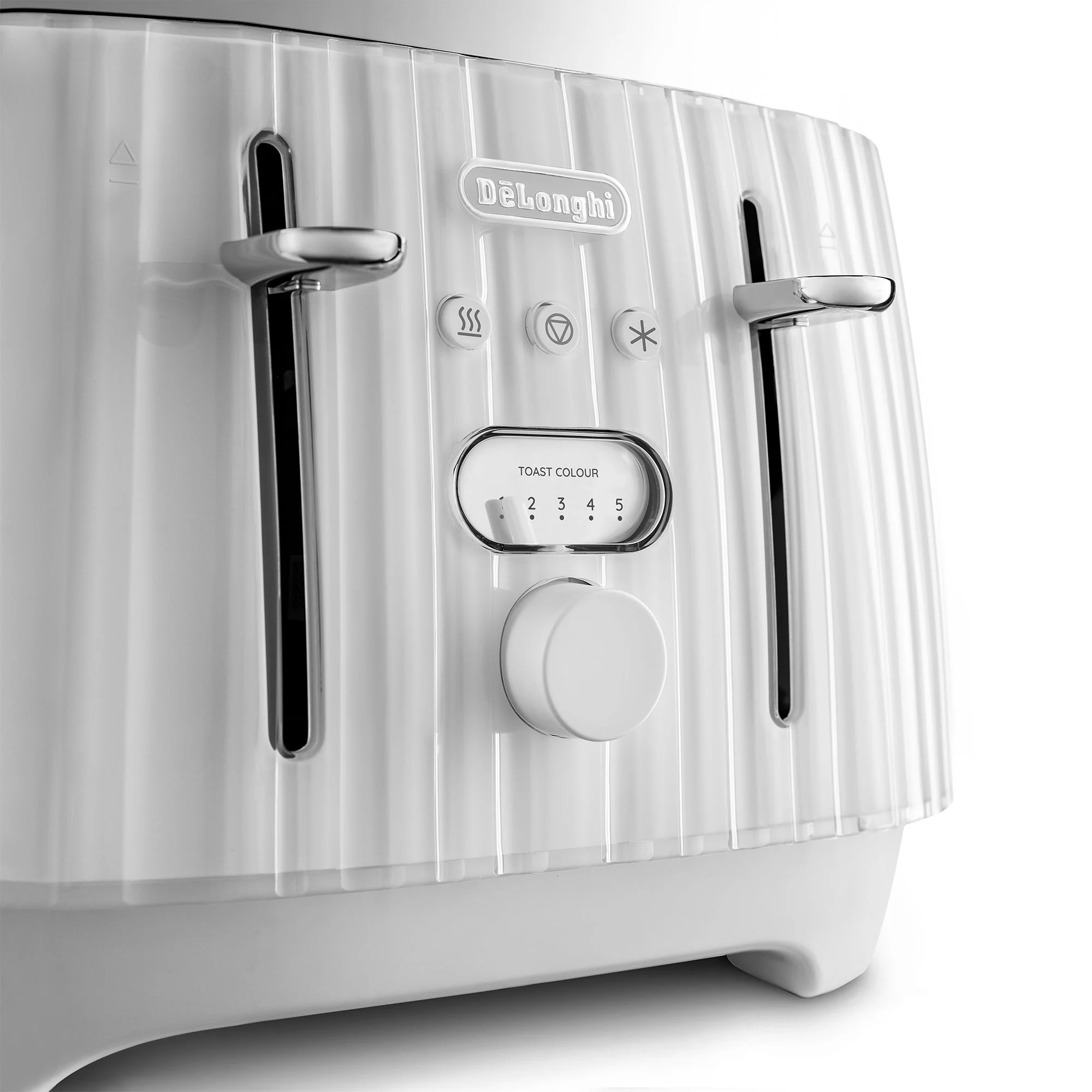 Delonghi CTD4003.W Furnace White Ballerina 4 Slice Toaster - Image 3