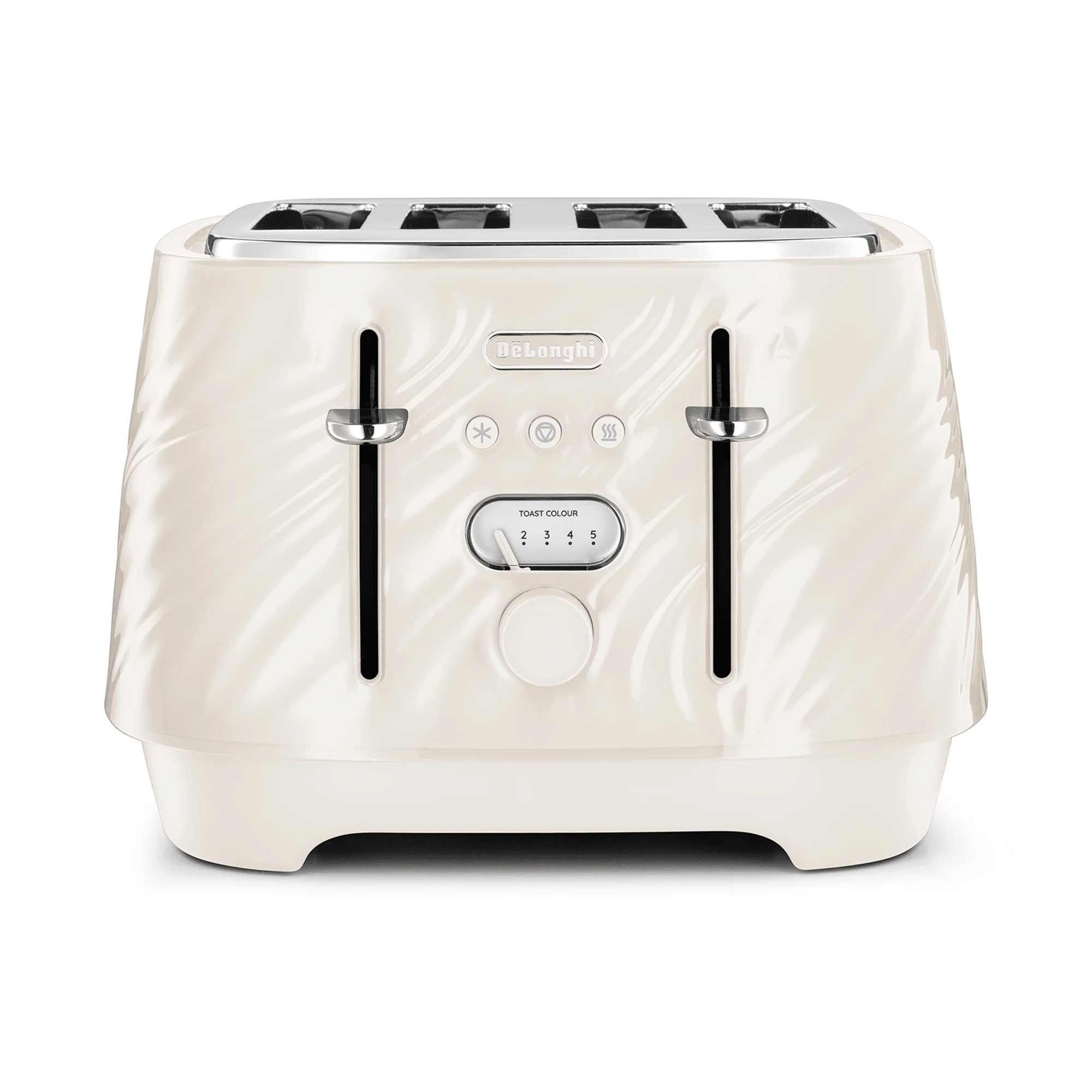 Delonghi CTDS4003.CR Ballerina Seta 4 Slice Toaster Silk Beige