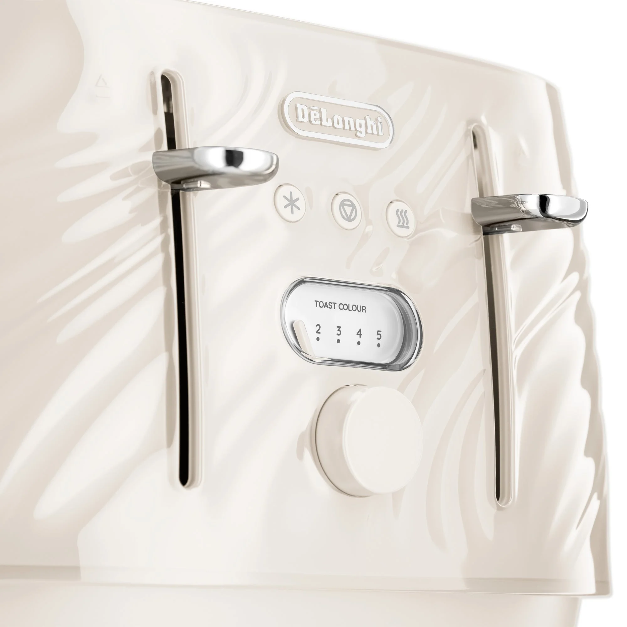 Delonghi CTDS4003.CR Ballerina Seta 4 Slice Toaster Silk Beige - Image 4