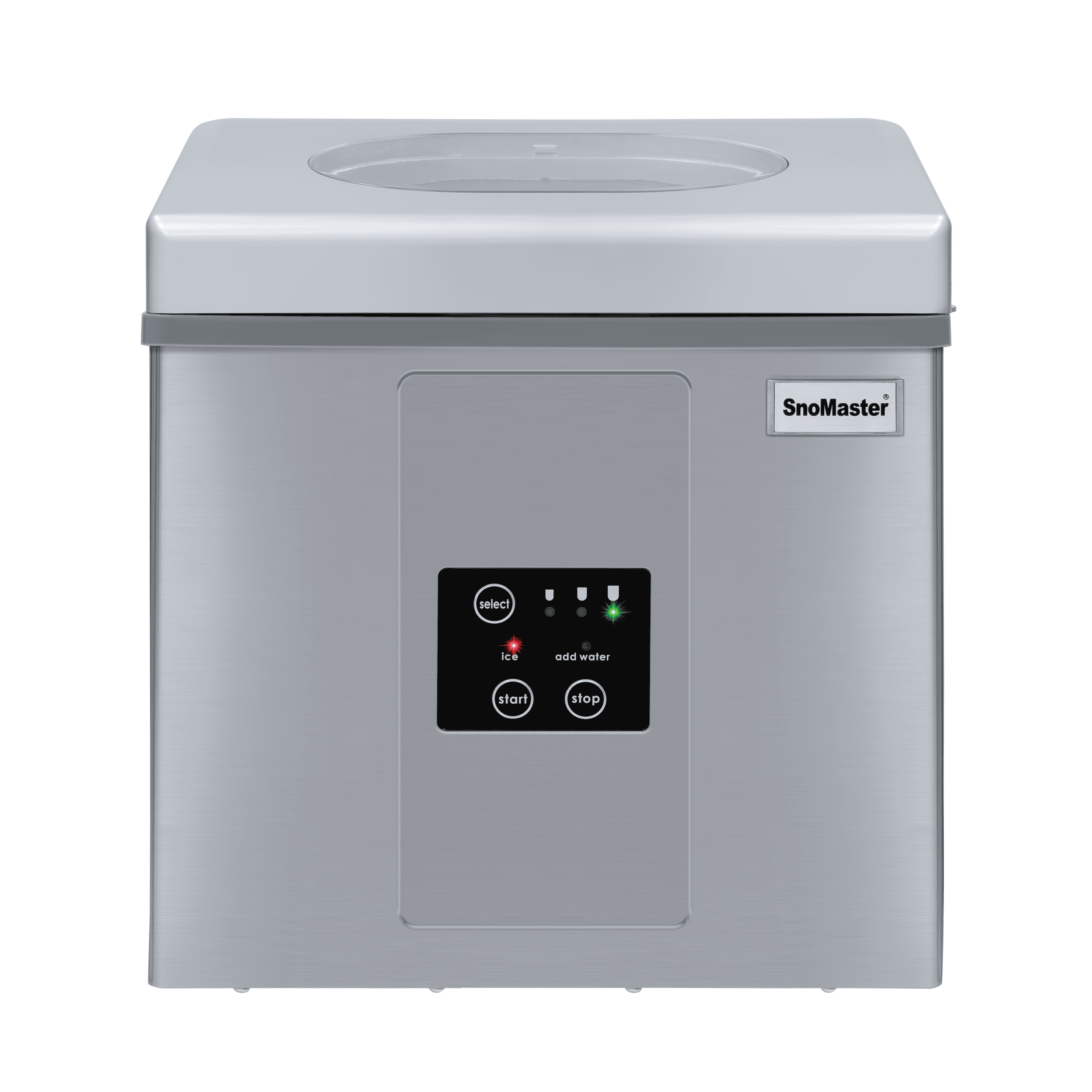 SnoMaster 15Kg/24Hr Counter-Top Bullet Type Ice-Maker - Stainless Steel