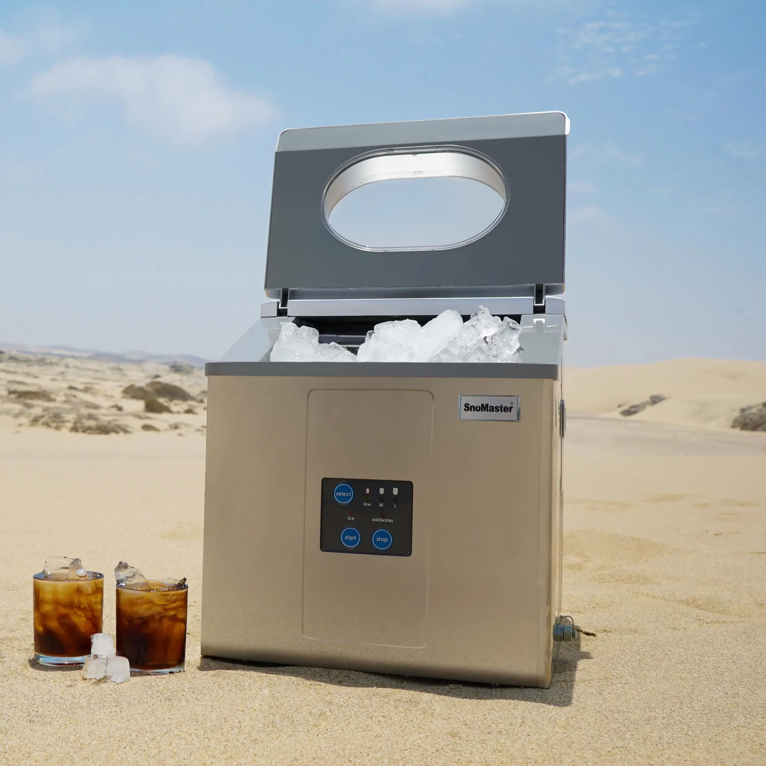 SnoMaster 15Kg/24Hr Counter-Top Bullet Type Ice-Maker - Stainless Steel - Image 8