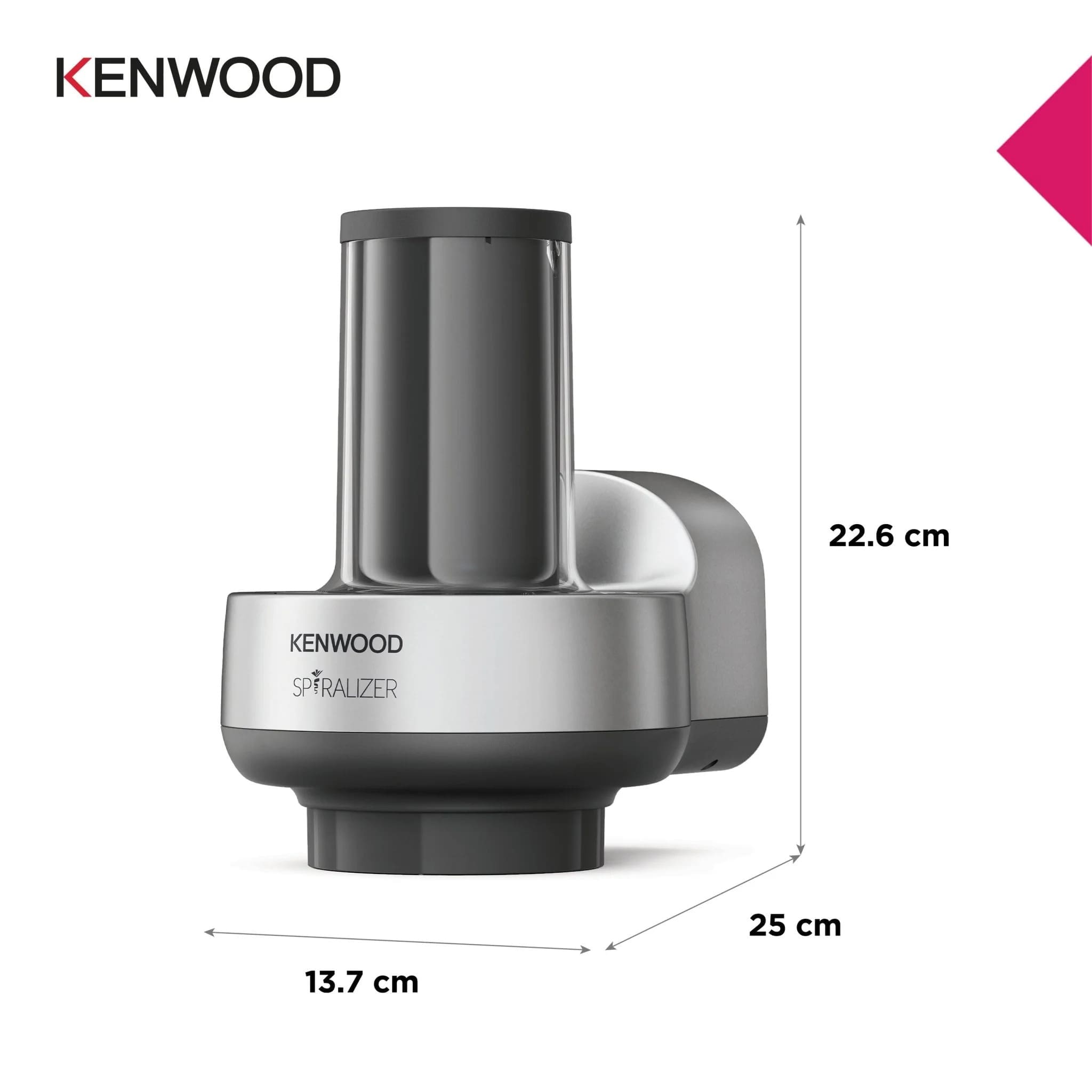 Kenwood KAX700PL Chef & Chef XL Spiralizer Attachment - Image 3