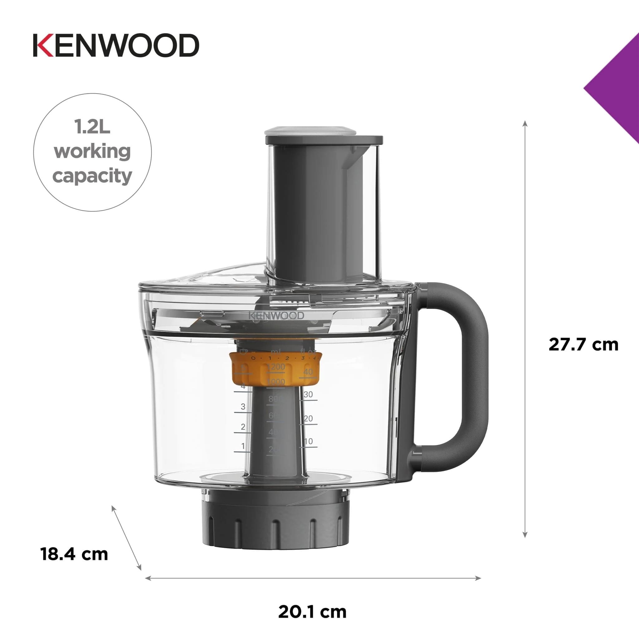 Kenwood AW20010042 Multipro Food Processor Attachment - Image 3