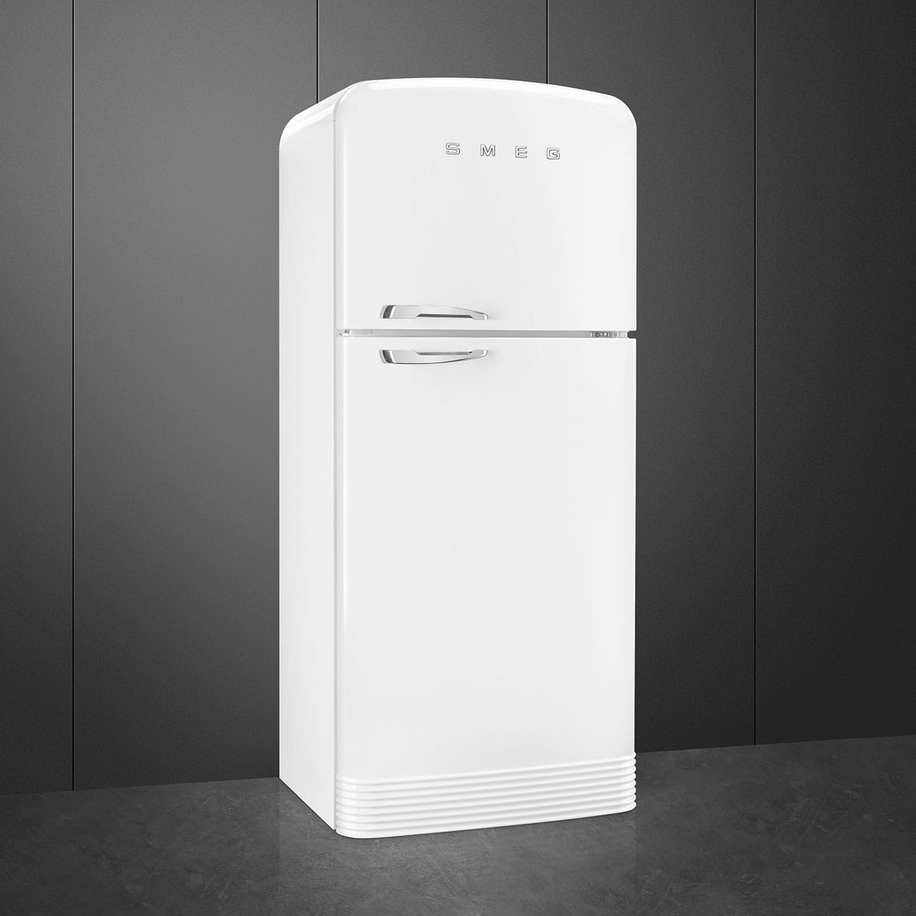 Smeg FAB50RWH5 '50's Style' 467L White Top Freezer Combi Fridge Freezer - Image 3