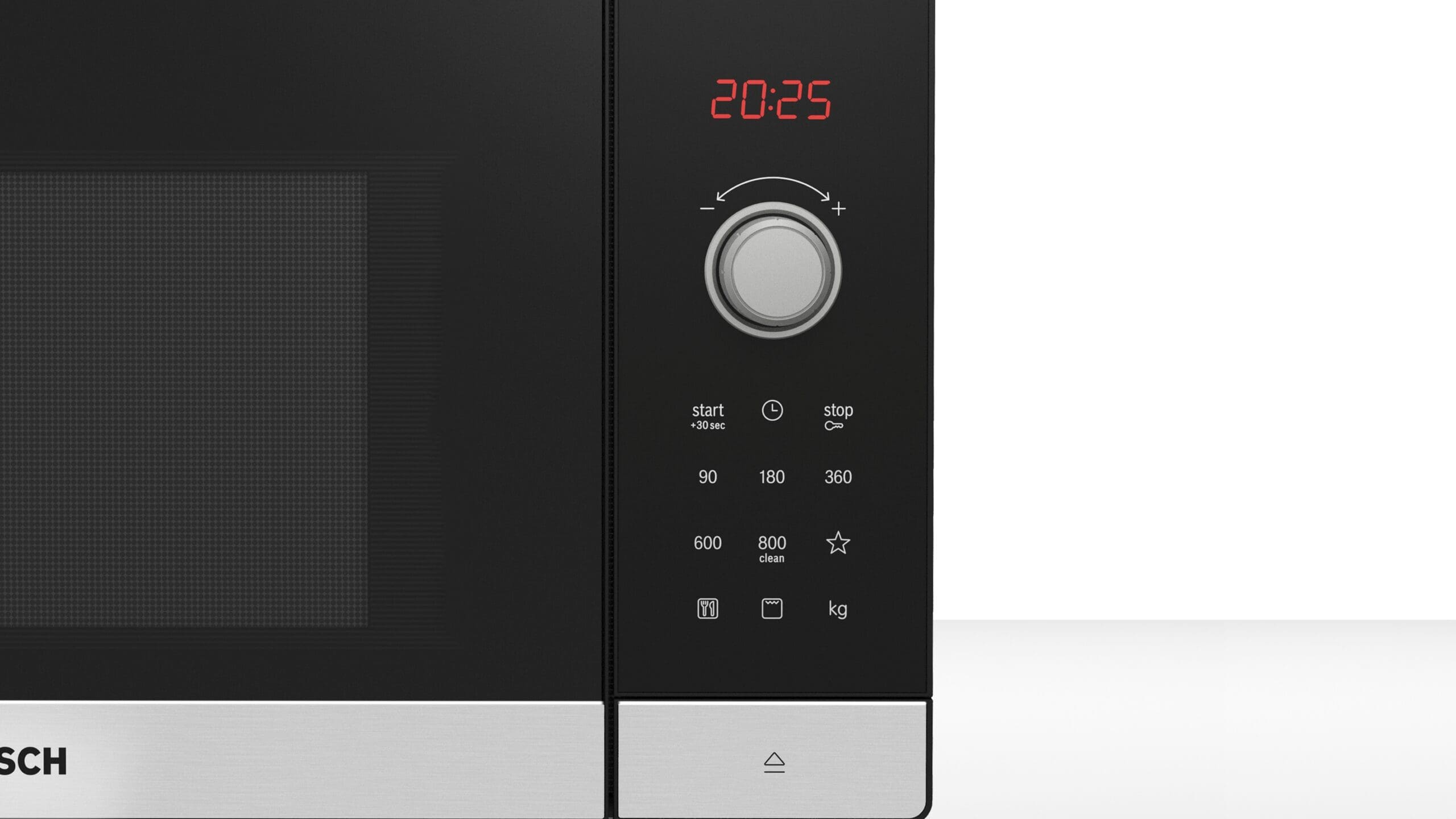 Bosch FEL053MS1 Serie 2 25L Stainless Steel Freestanding Microwave with Grill - Image 2