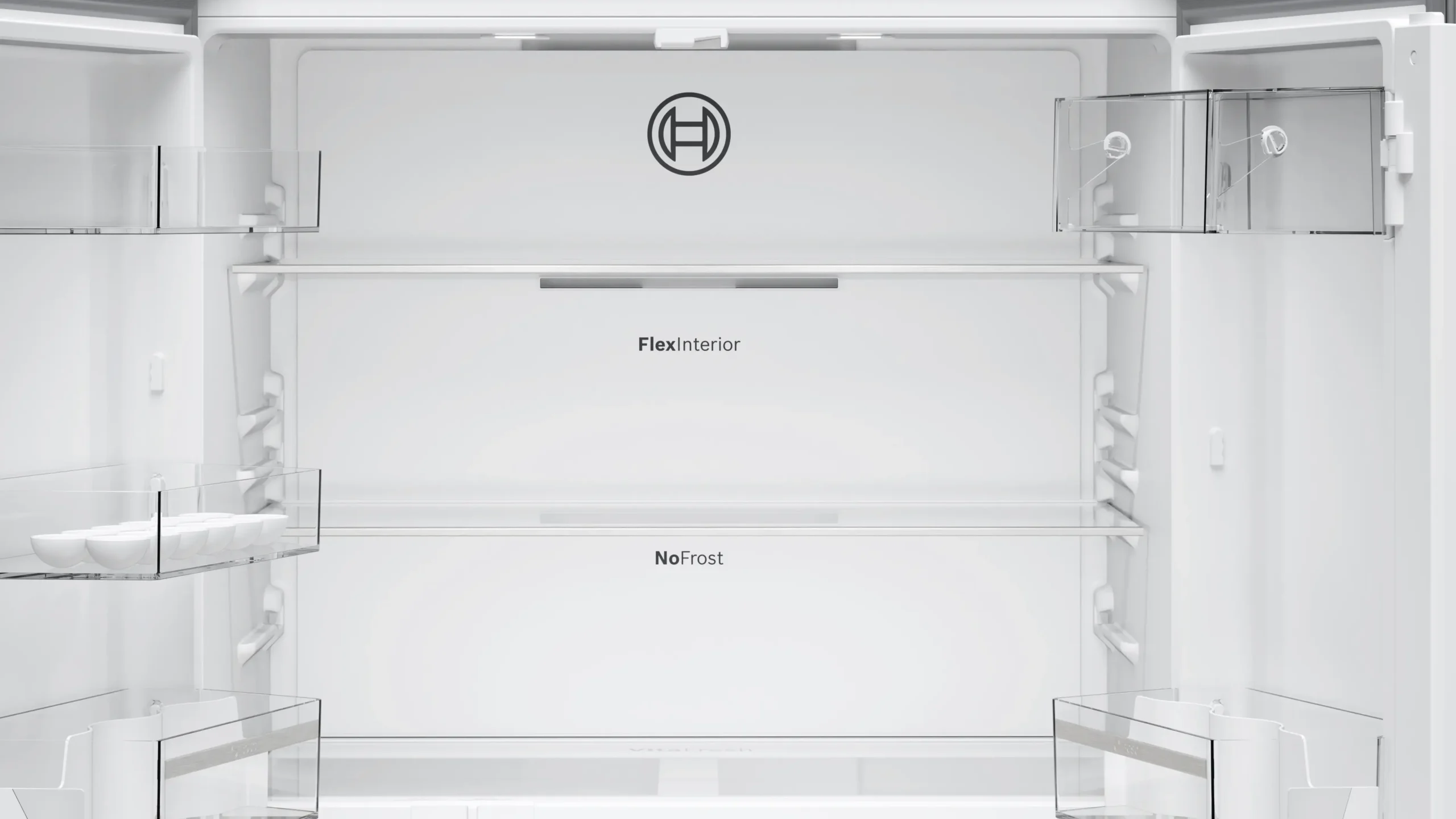 Bosch KFN96VPEA Serie 4 483L Brushed Steel French-Door Fridge-Freezer - Image 7