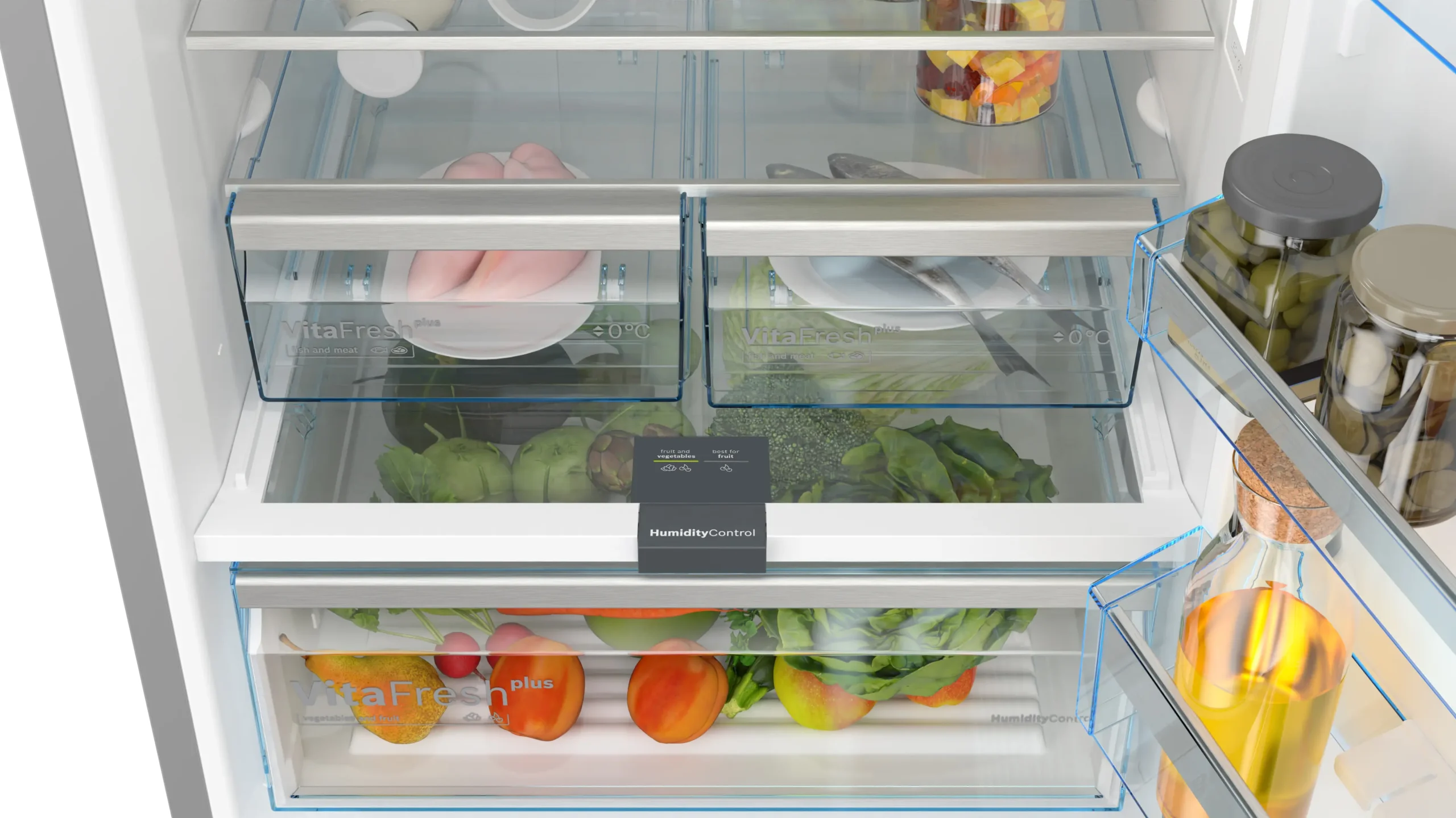 Bosch KGN56LB31U Serie 6 505L Black Glass Door Fridge-Freezer - Image 5