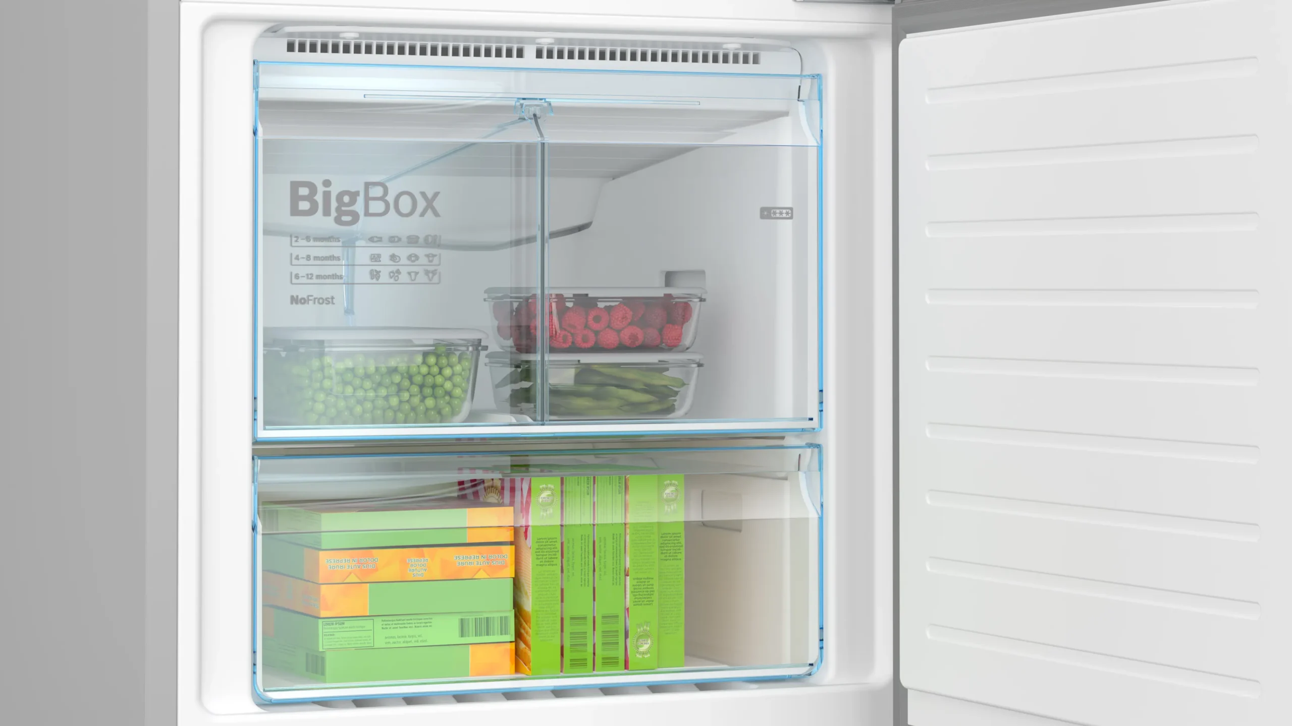Bosch KGN56LB31U Serie 6 505L Black Glass Door Fridge-Freezer - Image 6