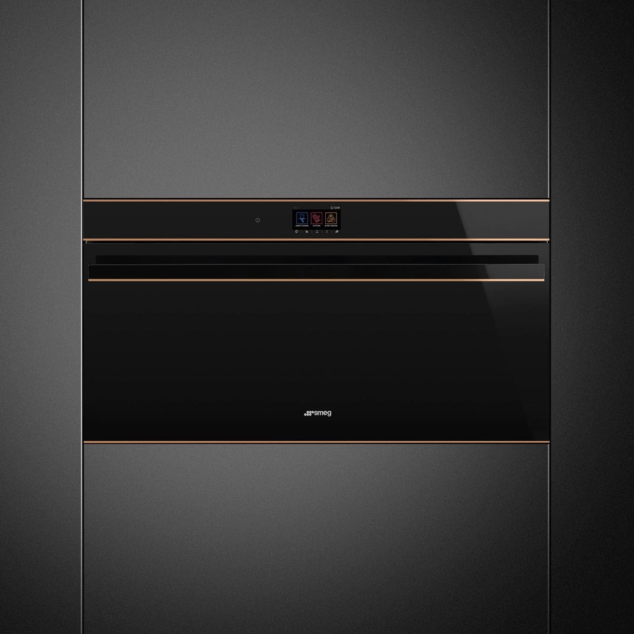 Smeg SFPR9604TNR 900mm 100lt Touch Display Pyrolitic Clean Built In Oven - Image 2