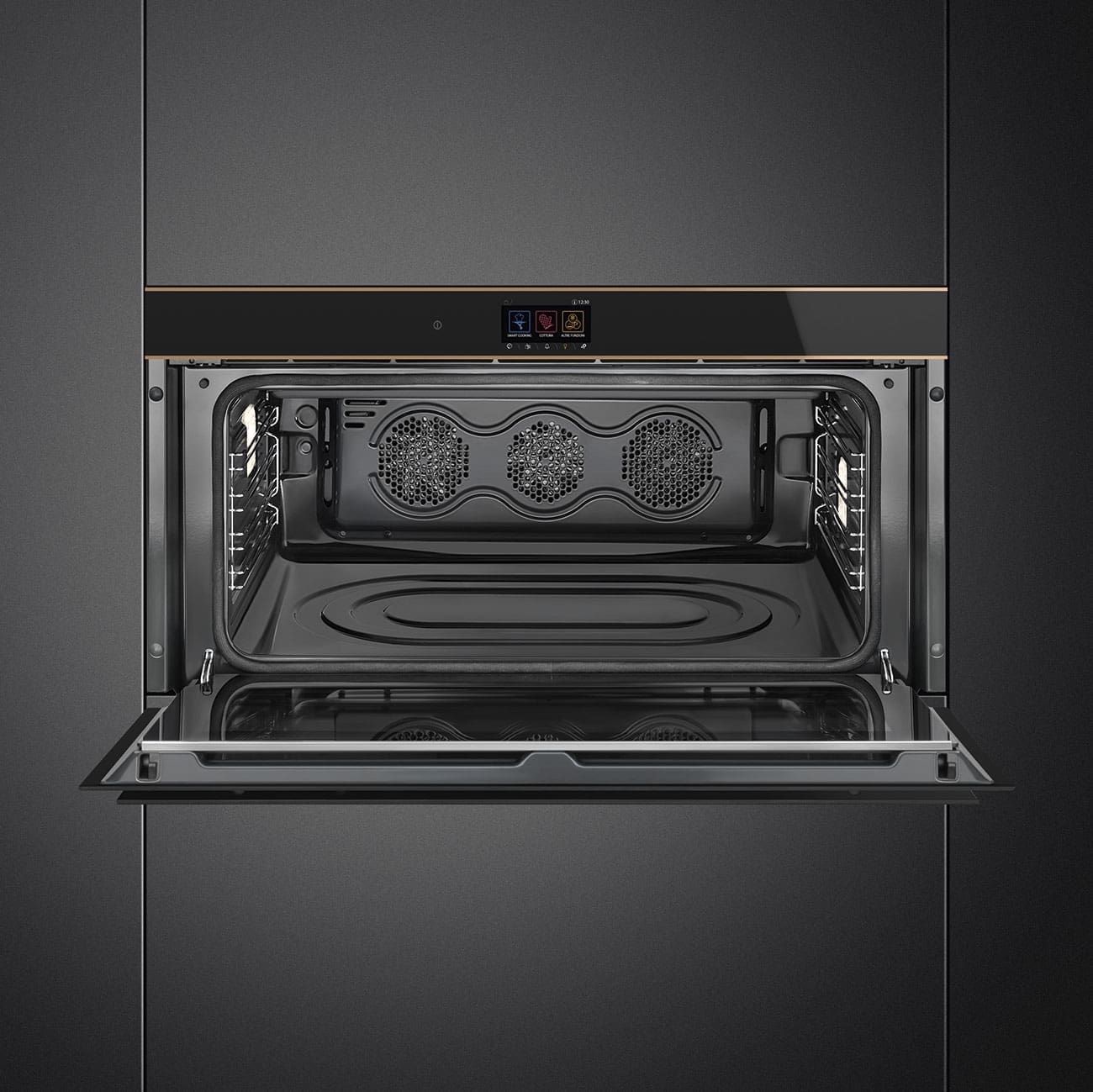 Smeg SFPR9604TNR 900mm 100lt Touch Display Pyrolitic Clean Built In Oven - Image 4